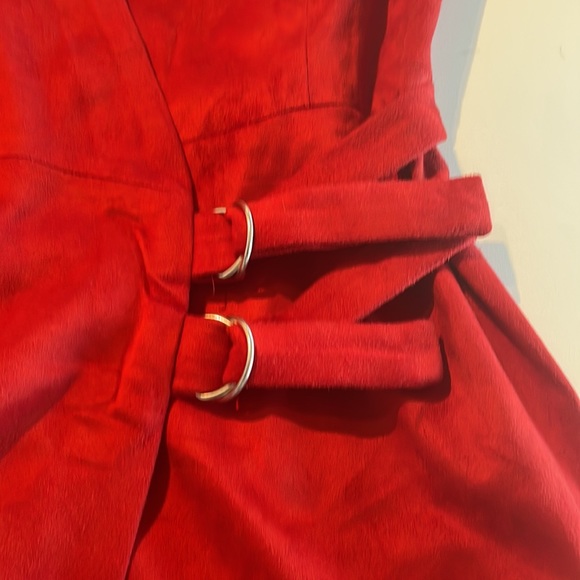 NWT Red Suede Dress - Picture 3 of 5